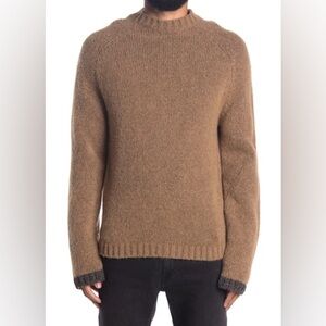 Zadig & Voltaire Men’s Dawn Crew Neck Wool Blend Sweater In Sable